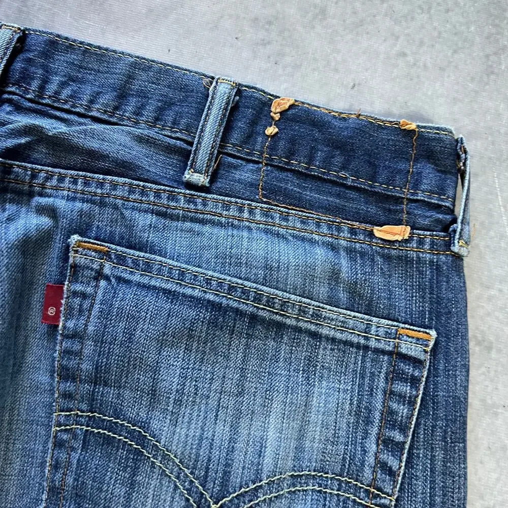 Levi's 514 Relaxed Straight Men's Size 38x30 Blue Loose Denim Jeans